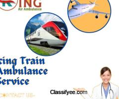 King Train Ambulance Service in Kolkata Emergency Transfer