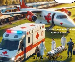 Hire Greenbird Air and Train Ambulance in Goa