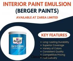 Interior Paint Emulsion (Berger Paints) Available on Zarea