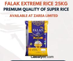 Falak Extreme Rice 25kg Available at Zarea Limited