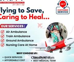 Tridev Air Ambulance Services in Kolkata to Anywhere