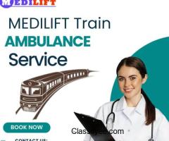 Medilift Train Ambulance Service in Guwahati provides