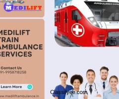 Free with Medilift Train Ambulance Service in Kolkata