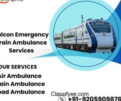 Book Falcon Emergency Train Ambulance service in Delhi