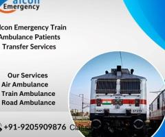 Book Falcon Emergency Train Ambulance service in Jaipur