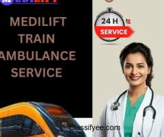 Avail Medilift Train Ambulance Service in Patna