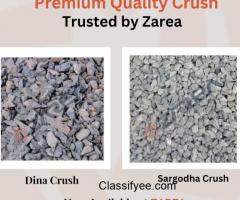 Premium Quality Crush Materials Available at Zarea Limited