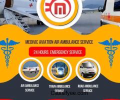 Book Top Medivic Aviation Train Ambulance in Raigarh