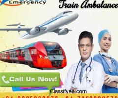 Hire First-Class Falcon Train Ambulance Services in Patna